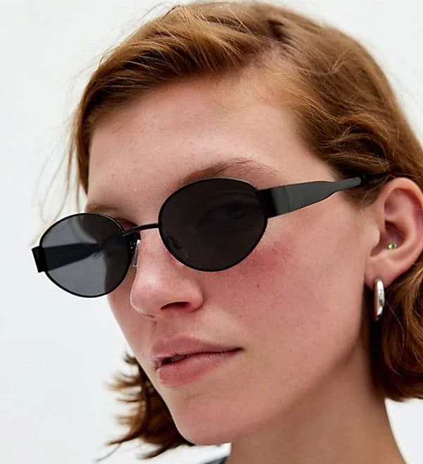 Urban Outfitters Women's Agent Slim Oval Sunglasses