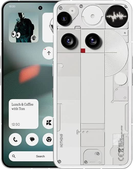 Nothing Phone 3 5G White 256GB 12GB RAM Gsm Unlocked Phone Qualcomm SM8735 Snapdragon 8s Gen 4 50MP