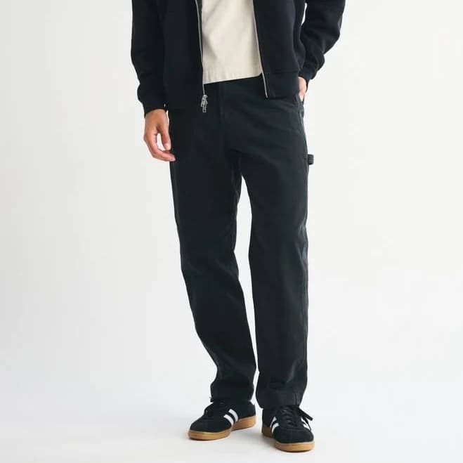Men's Loose Workwear Pant in Black | Size 32 X 34 | Abercrombie & Fitch