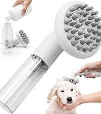 Amazon.com: Pecait 3-in-1 Self-Cleaning Brush for Shedding Dogs and Cats - Removes Static, Tangles, and Loose Hair (Purple) : Pet Supplies
