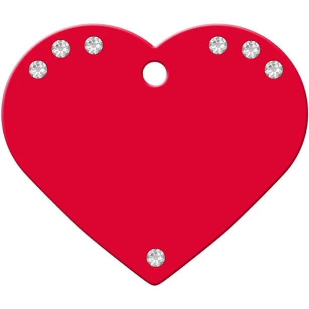 Quick-Tag Heart Personalized Engraved Pet ID Tag