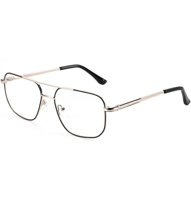 Fashion & Comfort Clear Lens Aviator Glasses