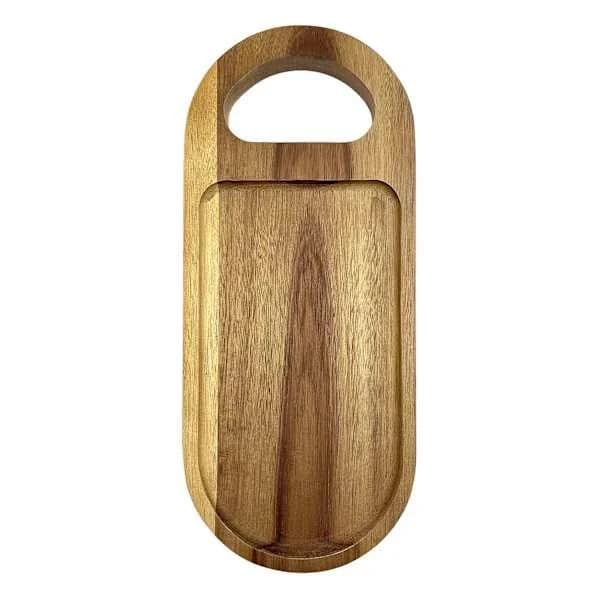 At Home Acacia Wood Rectangle Serving Board