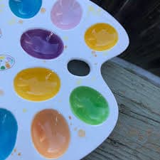 Vintage Enesco Easter Egg Artist Painters Pallet Plate/platter - Unique - Etsy