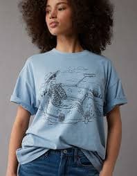 AE Oversized St. Patrick's Day Budweiser Graphic Tee | American Eagle