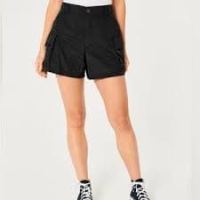 Hollister | Shorts | Hollister Ultra High Rise Cargo Mom Shorts Green Size W27 | Poshmark
