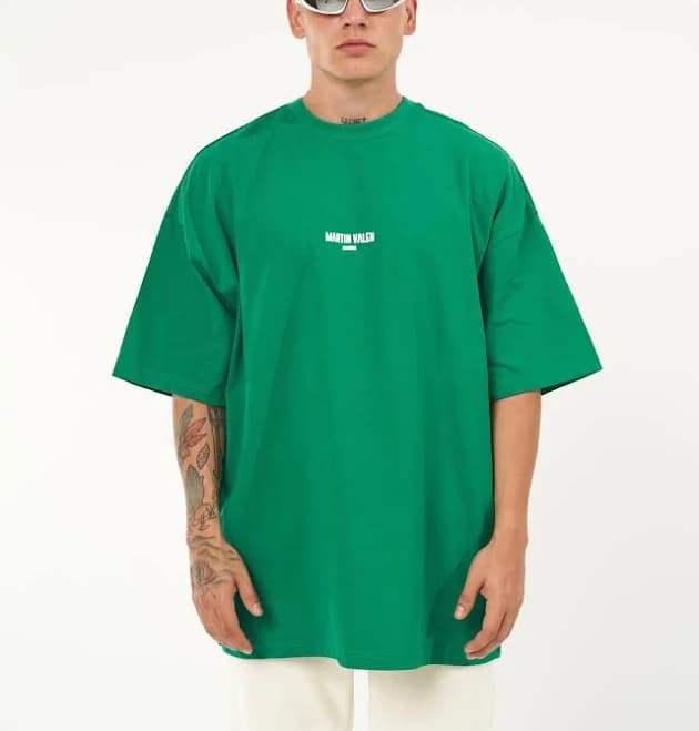 Slogan Men's Oversized Printed T-Shirt