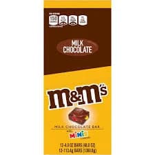 M&M's MINIS Milk Chocolate Candy Bar Bar of