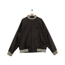 Rare Vtg STUSSY Stripe Embroidery Logo Varsity... | Depop