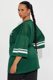 New York Nation Jersey Tee - Green/combo | Fashion Nova