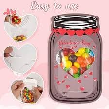 Amazon.com: AWINQQY 48 Pack Valentines Cards for Kids Classroom, Mason Jar Kids Valentines Day Cards, Exchange Gifts : Toys & Games
