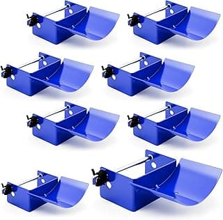 Abbylike 4 Pairs (8 Pieces) Jump Cups Metal Horse Jump Cups with Pin Fits Standards Uprights, Lightweight Durable for Hobby Horse Jumper Equestrian Activities