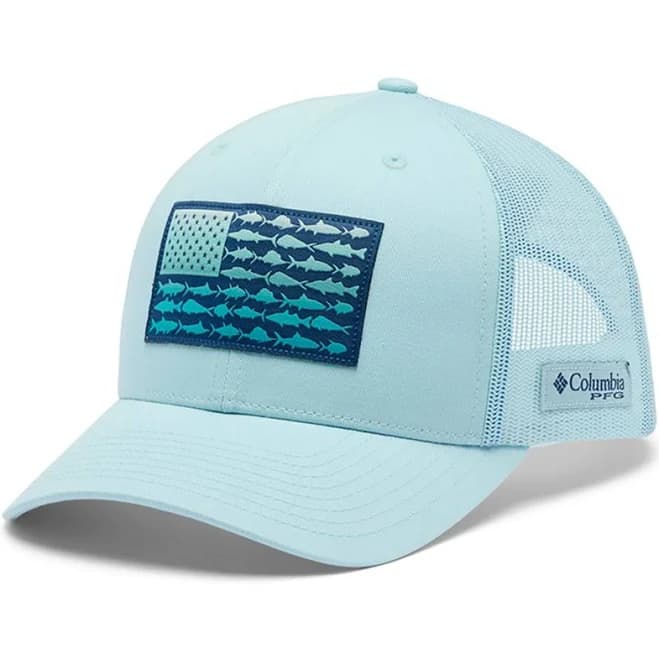 Columbia Men's PFG Fish Flag Mesh Snap Back