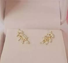 2.00Ct Marquise Cut Simulated Diamond Women Stud Earring 14K Yellow Gold Plated | eBay