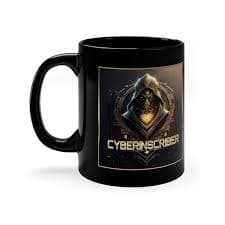 Dark Brews & Cryptic Clues 11oz Black Mug - CyberInscriber.com