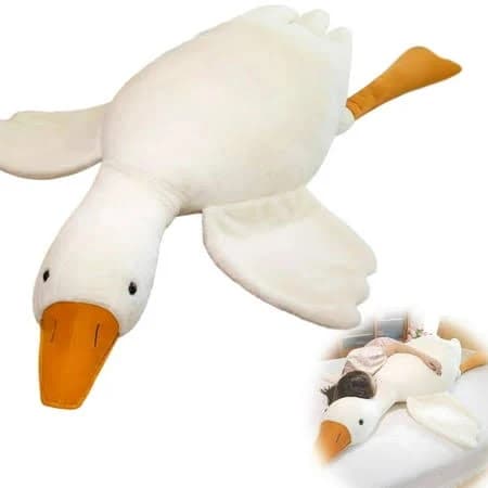 Vsontor Giant White Goose Plush Pillow -51Inch Very Huge Body Goose Stuffed Animal