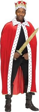 Amazon.com: Adult Red King Cape and Crown Set Standard : Clothing, Shoes & Jewelry
