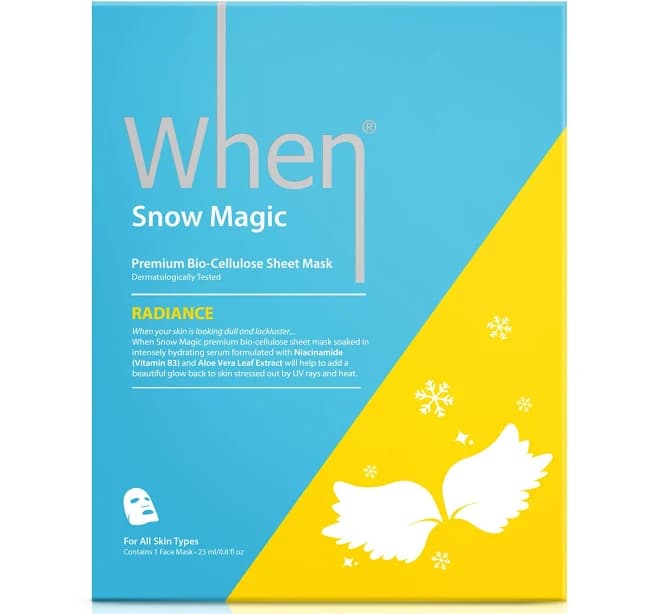 When Beauty Snow Magic Radiance Premium Bio-Cellulose Sheet Mask