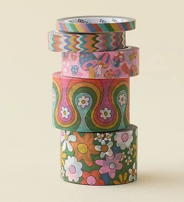PIPSTICKS Wild & Free Mega Washi Tape Set in Assorted at Urban Outfitters