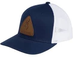 Browning Leather Patch Navy Blue Hat