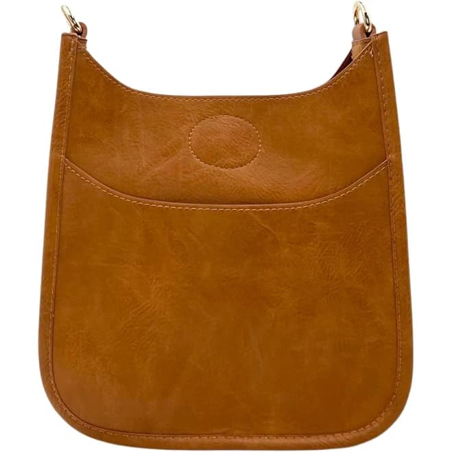 Ahdorned Camel Brown Mini Crossbody Messenger Bag