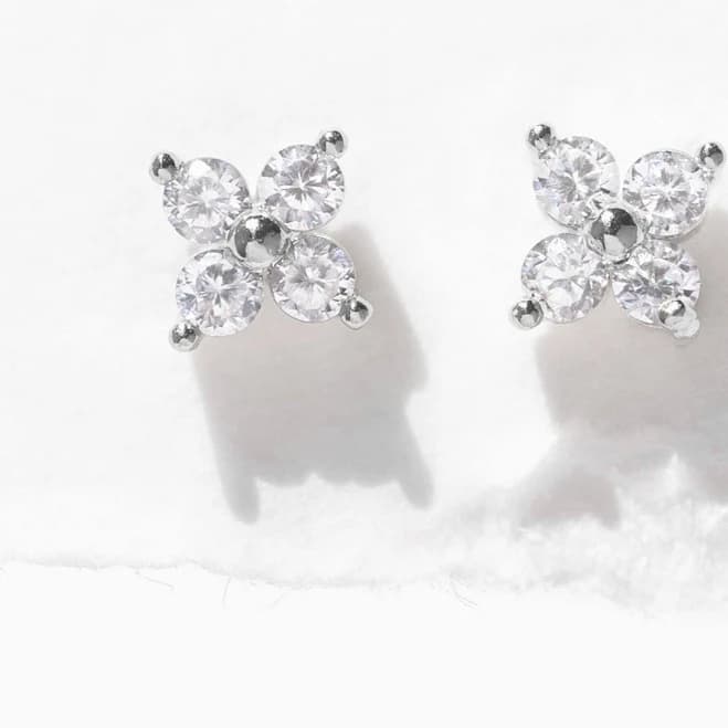 Girls Crew Women's Teeny Tiny Clear Cluster Studs