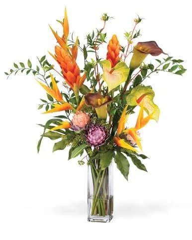 Tropical Breeze Faux Flower Arrangement