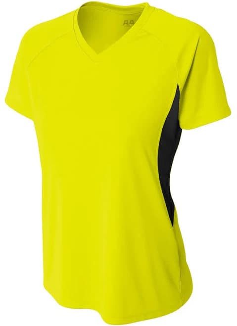 A4 nw3223 Women's Color Block Performance V-Neck