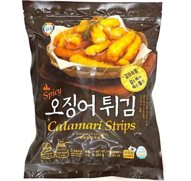 Spicy Calamari Strips Fried Squid / 수라상 매운 겉바속쫄 오징어 튀김
