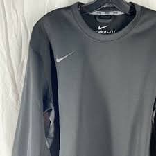 Nike Black Therma-Fit Training Performance Crew Neck Sweatshirt | eBay