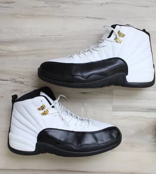 Air Jordan Retro XII Black & White Sneakers | Men's 11