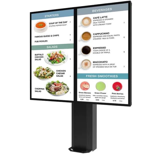 Peerless-AV KOF555-2OHF Outdoor Digital Menu Board