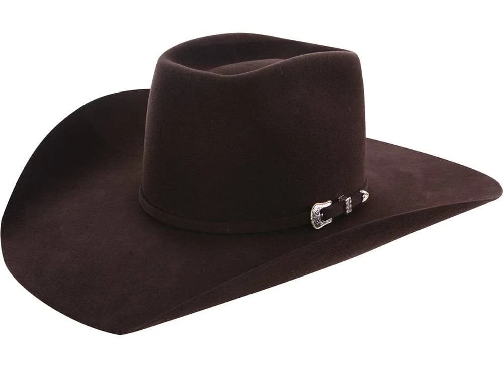 American Hats Co. 10x Chocolate Open Crown Felt Cowboy Hat