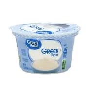 Great Value Greek Plain Nonfat Yogurt, 5.3 oz
