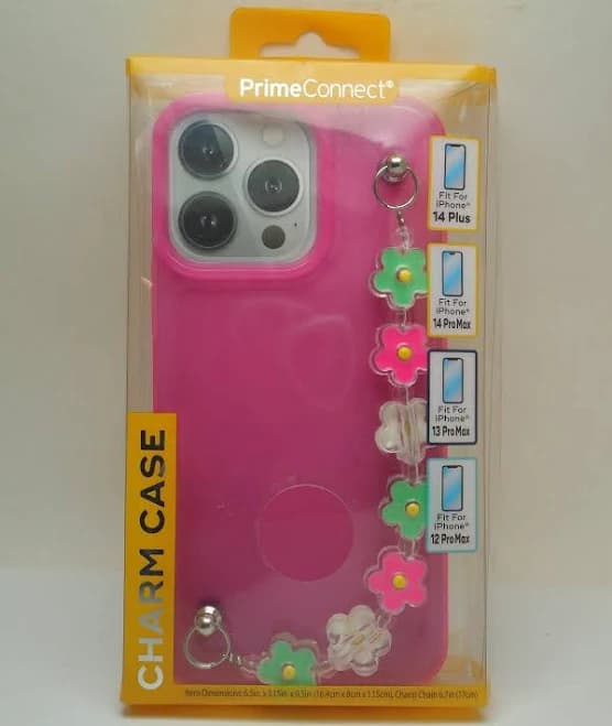 Pink Charm Case For Iphone 14 Plus 12,13,14 Pro Max