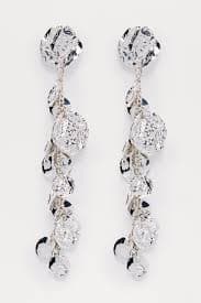 Holi Linear Statement Earrings - Silver | Fashion Nova