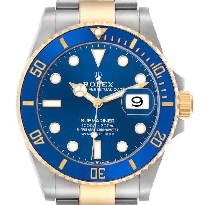 Rolex Submariner 41 Steel Yellow Gold Blue Dial Mens Watch 126613 at SwissWatchExpo