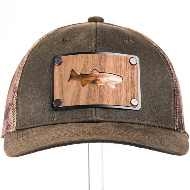 Kryptek Walnut & Bamboo Copper Trout Patch Trucker Hat
