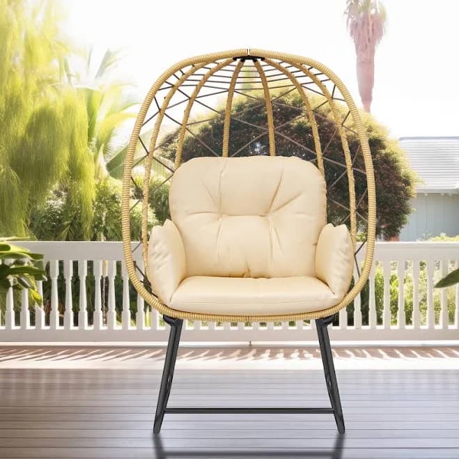 Dextrus Outdoor & Indoor Egg Chair with Stand