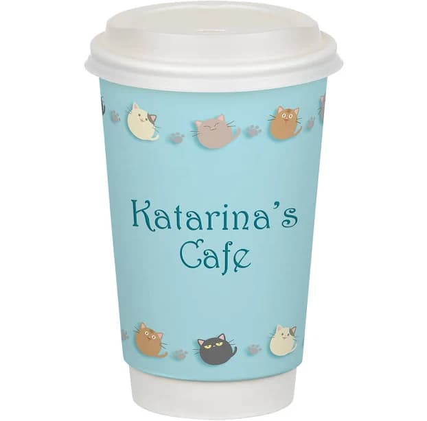 250 Imprinted Disposable Cups | Full Color Insulated Paper Cup with Lid - 16 oz. | Promotional Items Imprinted with Your Company Logo | 4imprint