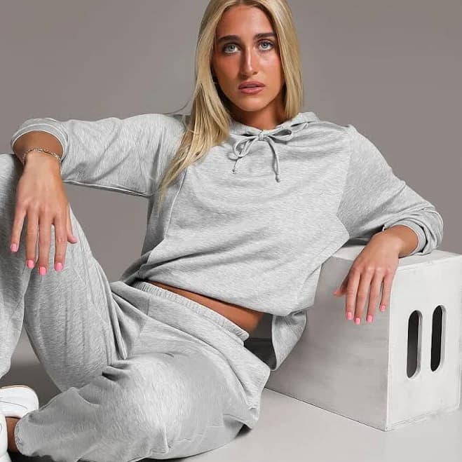 BKE Men's Viscose Marled Hoodie with Buckle