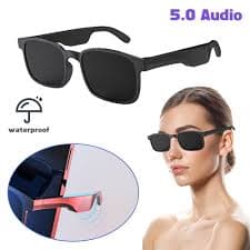 POINTERTECK Smart Glasses Wireless Bluetooth Sunglasses for Open Ear Music and Hands-free Calls, Men and Women, Polarized Lenses, IP4 Waterproof, Connected to Phones and Tablets Black - Walmart.com