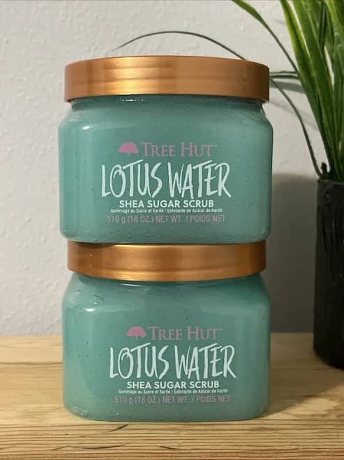 2 Pack Tree Hut Lotus Water Shea Sugar Scrub – Exfoliating & Hydrating