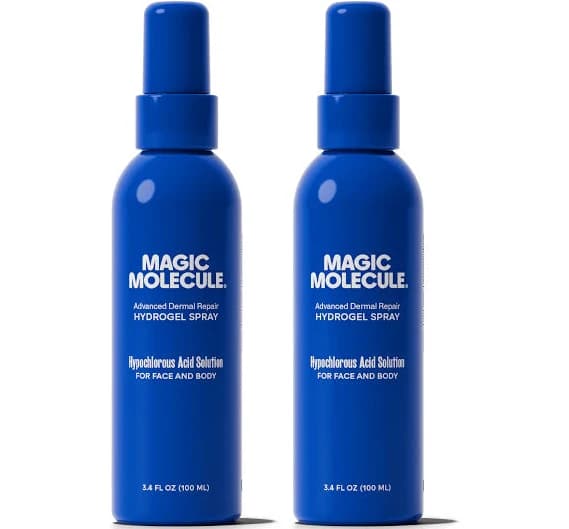 Hydrogel Spray 2 pack | Drip-Free Gel Formula For Face + Body to Reduce Redness & Unclog Pores | Magic Molecule