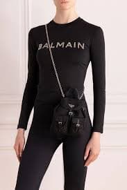 Prada women's black bag with pockets on the straps 171439 — Women bags | Domino Online Store Ukraine