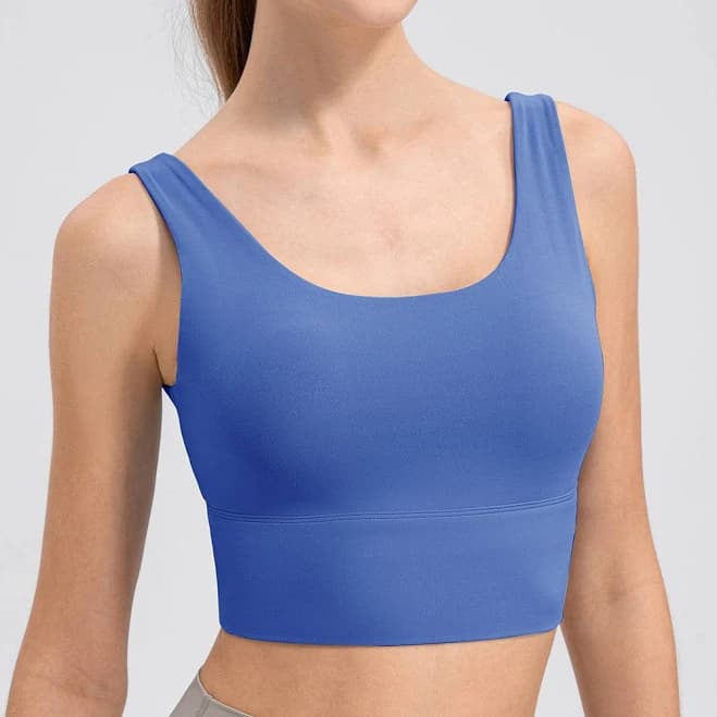 Scoop Neck Wide Strap Active Tank
