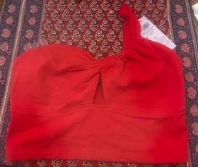 Women's One Shoulder Cropped Top