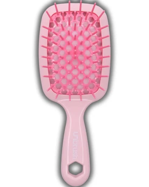 UNbrush Mini Detangling Brush - Pastel Collection Peony