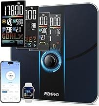 RENPHO Smart Scale for Body Weight, Body Fat Scale for BMI, Body Fat, Muscle Mass, High Accurate Bathroom Scale with Large VA Dispaly, 18 Body Composition, 400lb, ELIS 3X