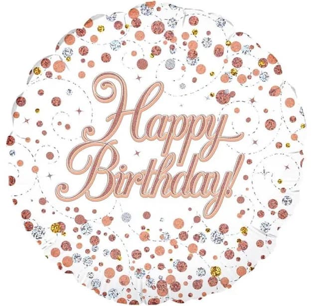 18" Sparkling Fizz Birthday Balloon
